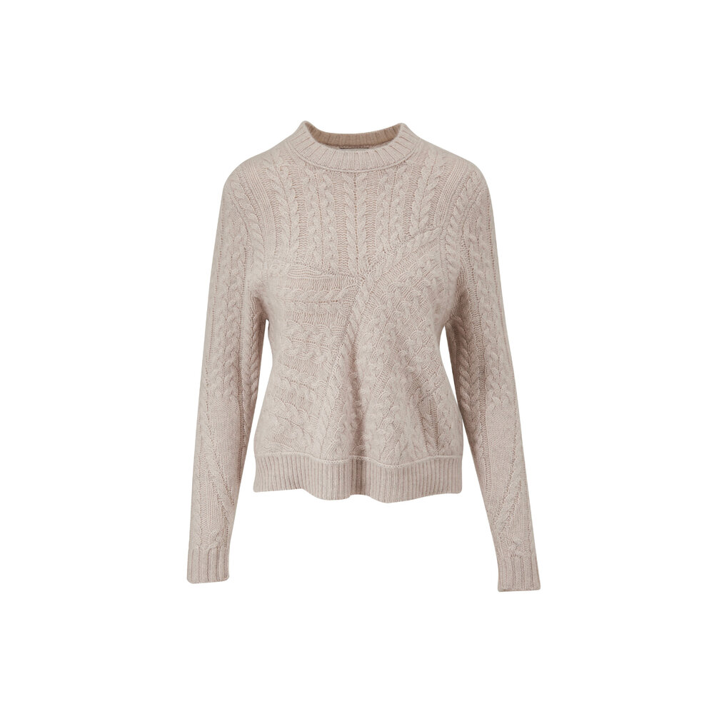 Kinross - Agate Luxe Cashmere Cable Knit Sweater