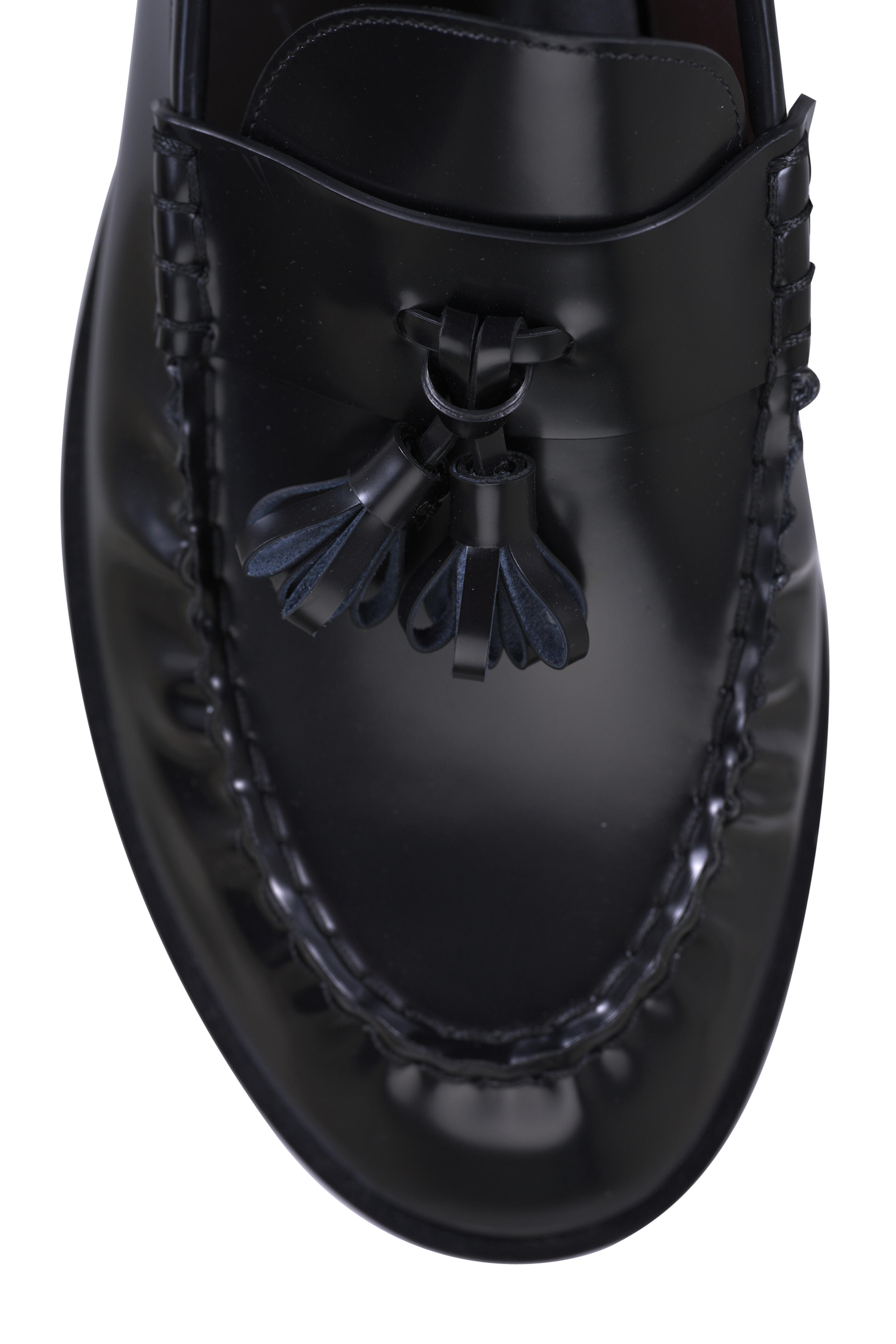 The Row - Men's Black Tassel Leather Loafer
