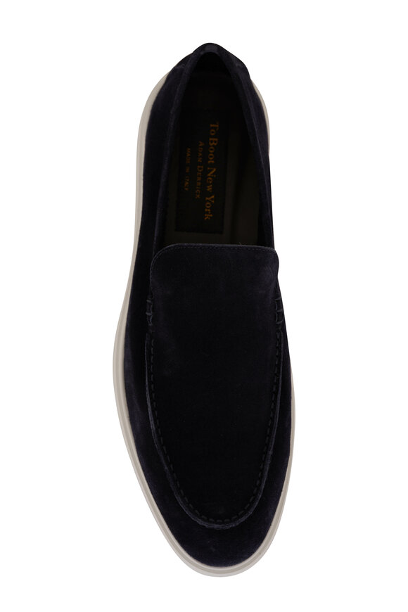 To Boot New York - Troye Blue Suede Slip-On Loafer 