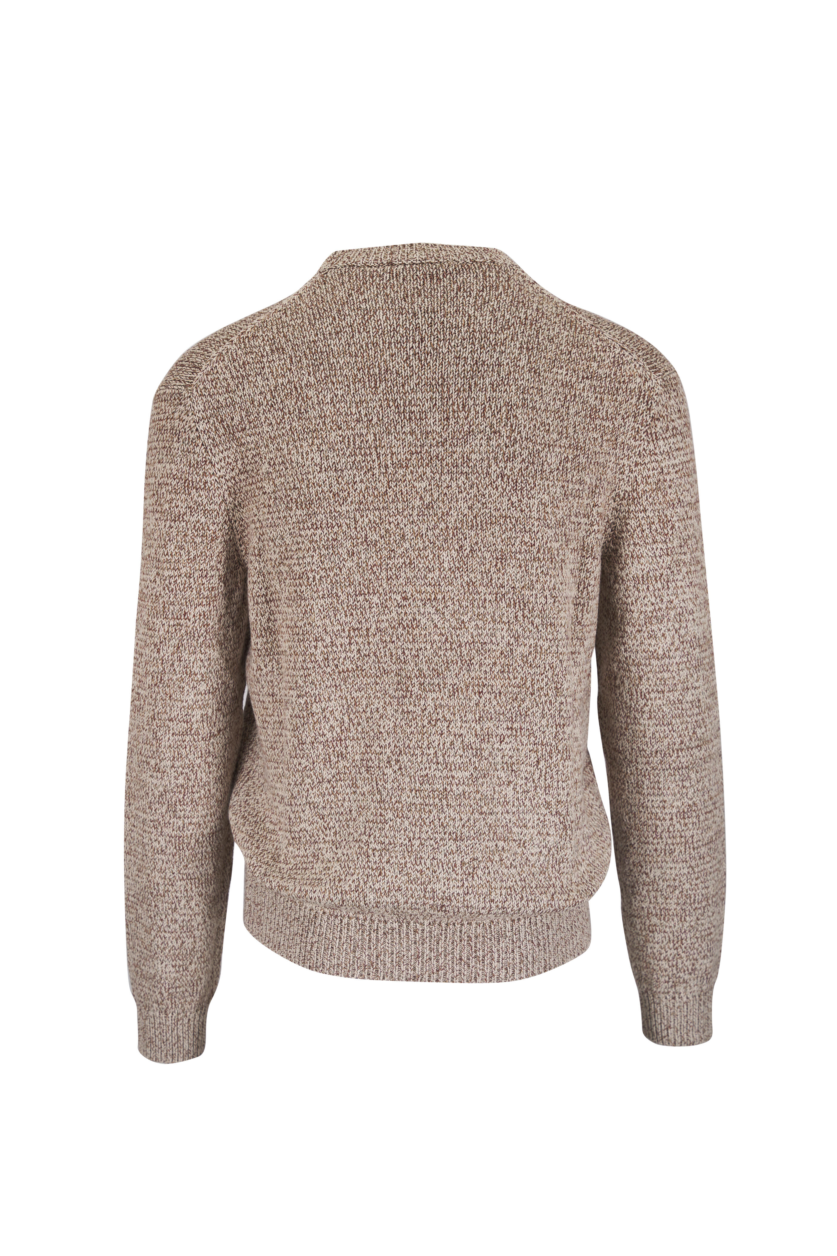 Loro Piana - Cocoa Iris Cotton Crewneck Sweater