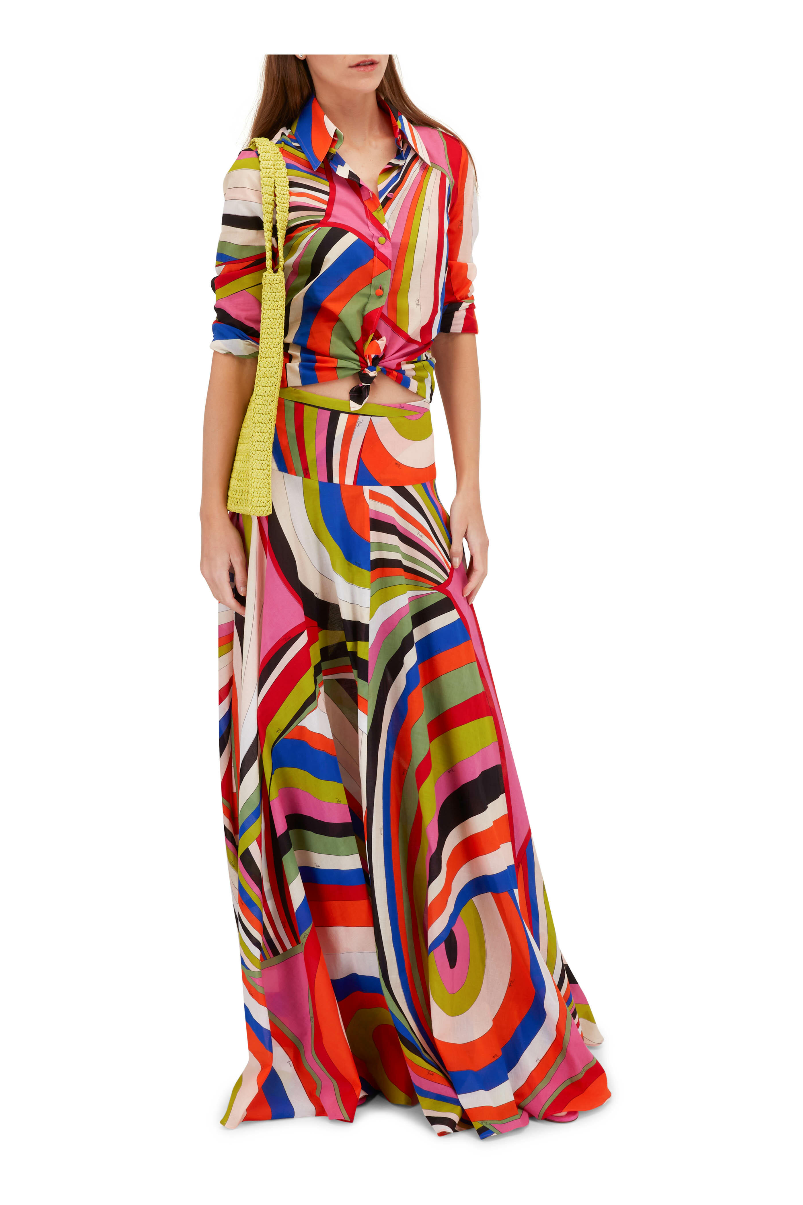 Pucci - Iride Print Cotton Maxi Skirt | Mitchell Stores