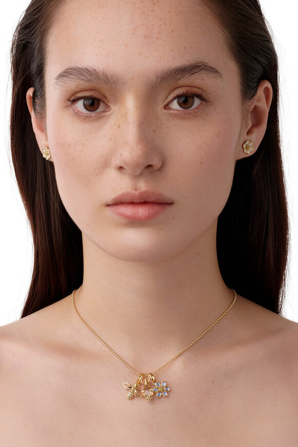 Temple St. Clair 18k Gold Primavera Charm Necklace - view 2