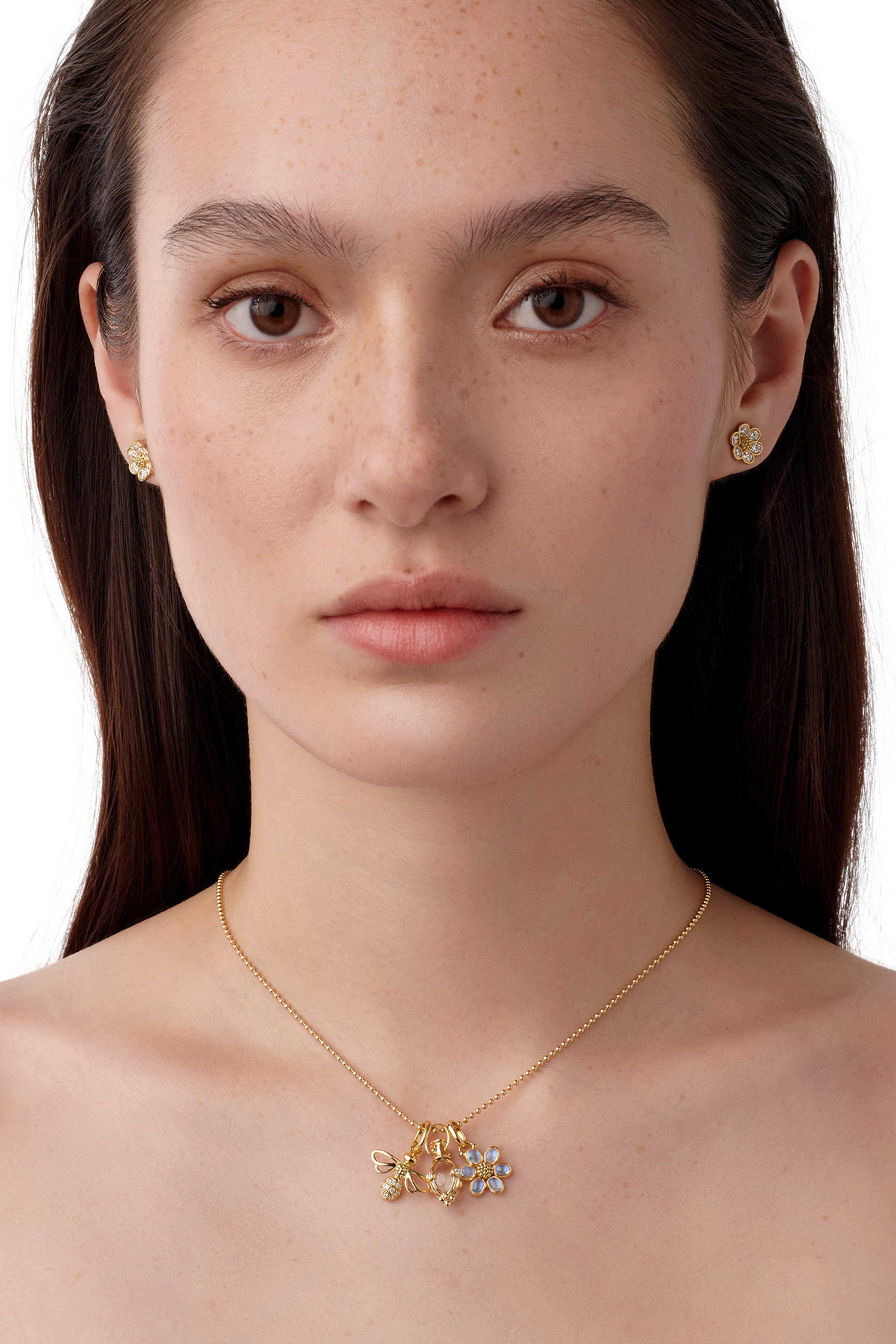 Temple St. Clair - 18k Gold Primavera Charm Necklace