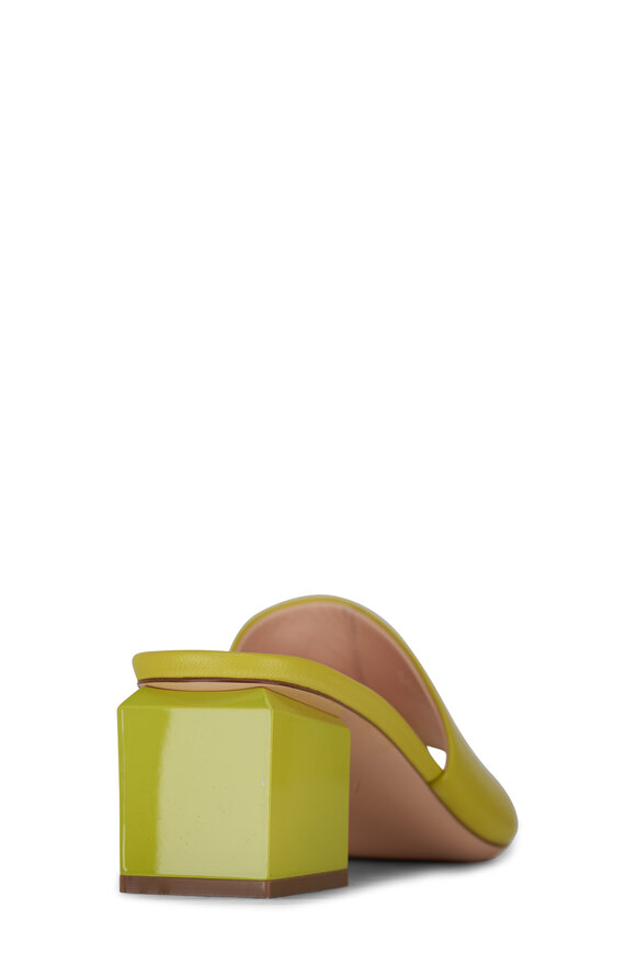 AGL - Angie Lime Leather Slide Sandal, 65mm 