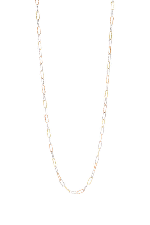 Cristina V. Mixed Metal Safety Pin Necklace - view 1