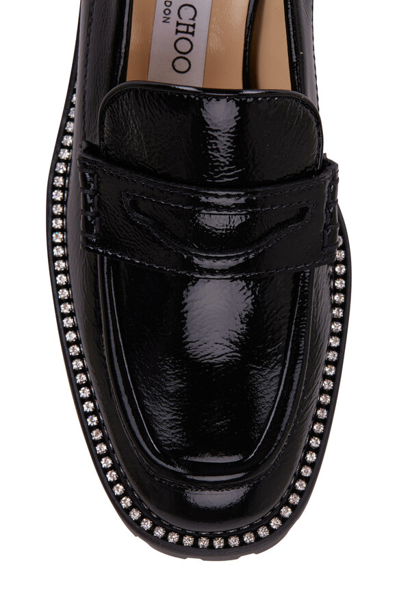 Jimmy Choo - Deanna Black Leather Loafer, 30mm