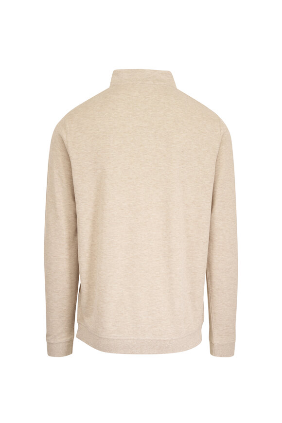 Peter Millar Crown Comfort Stone Quarter Zip Pullover - view 2