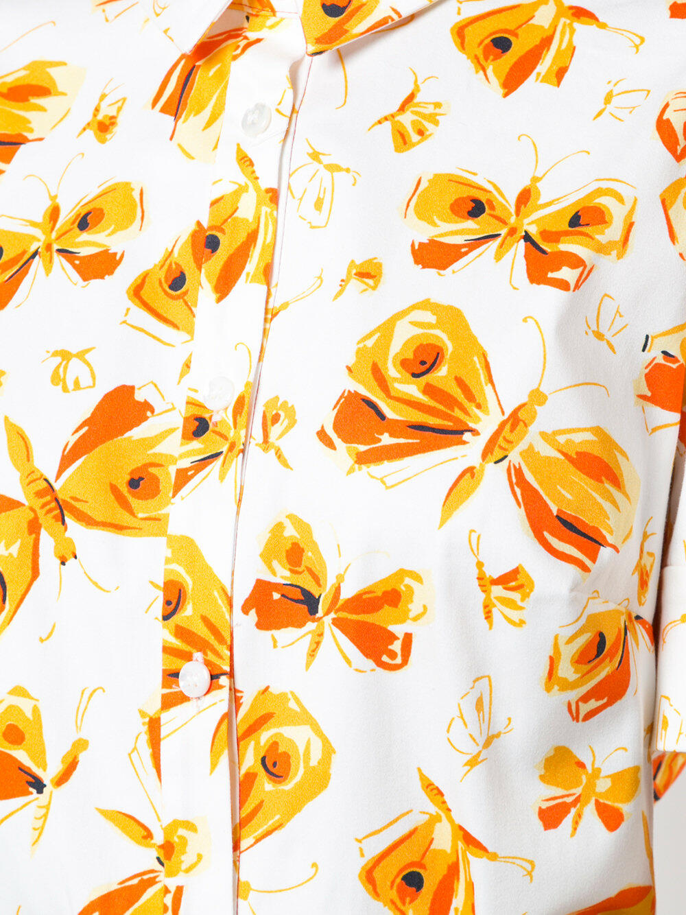 carolina herrera orange butterfly dress Carolina Herrera