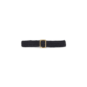 【国内発送】THE ROW ベルト Ava woven raffia belt The Row - Ava Black Woven Raffia Belt | Mitchell Stores