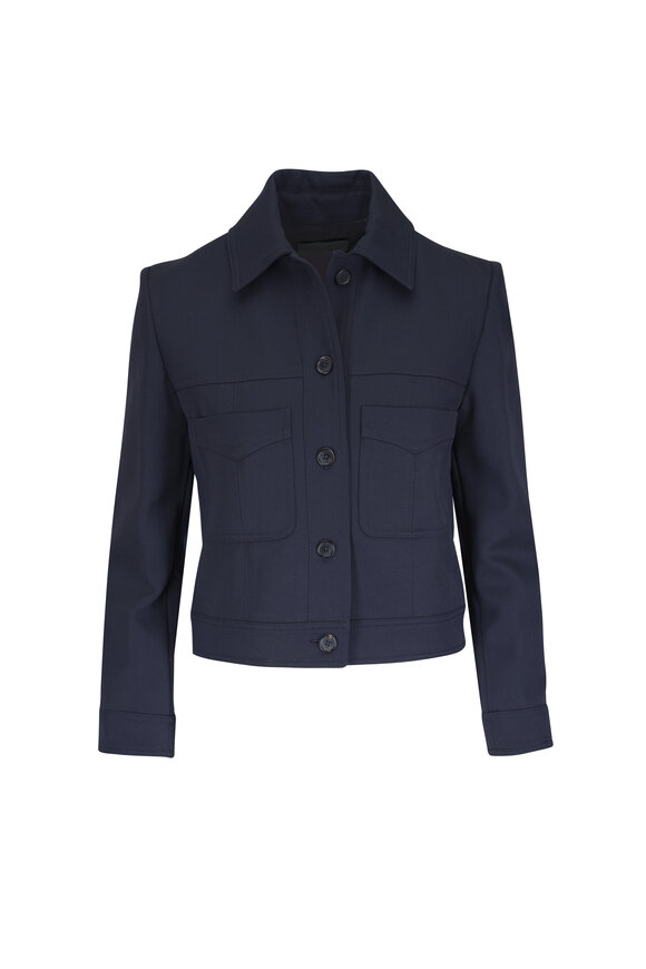 Nili Lotan Susannah Midnight Wool Jacket - view 1