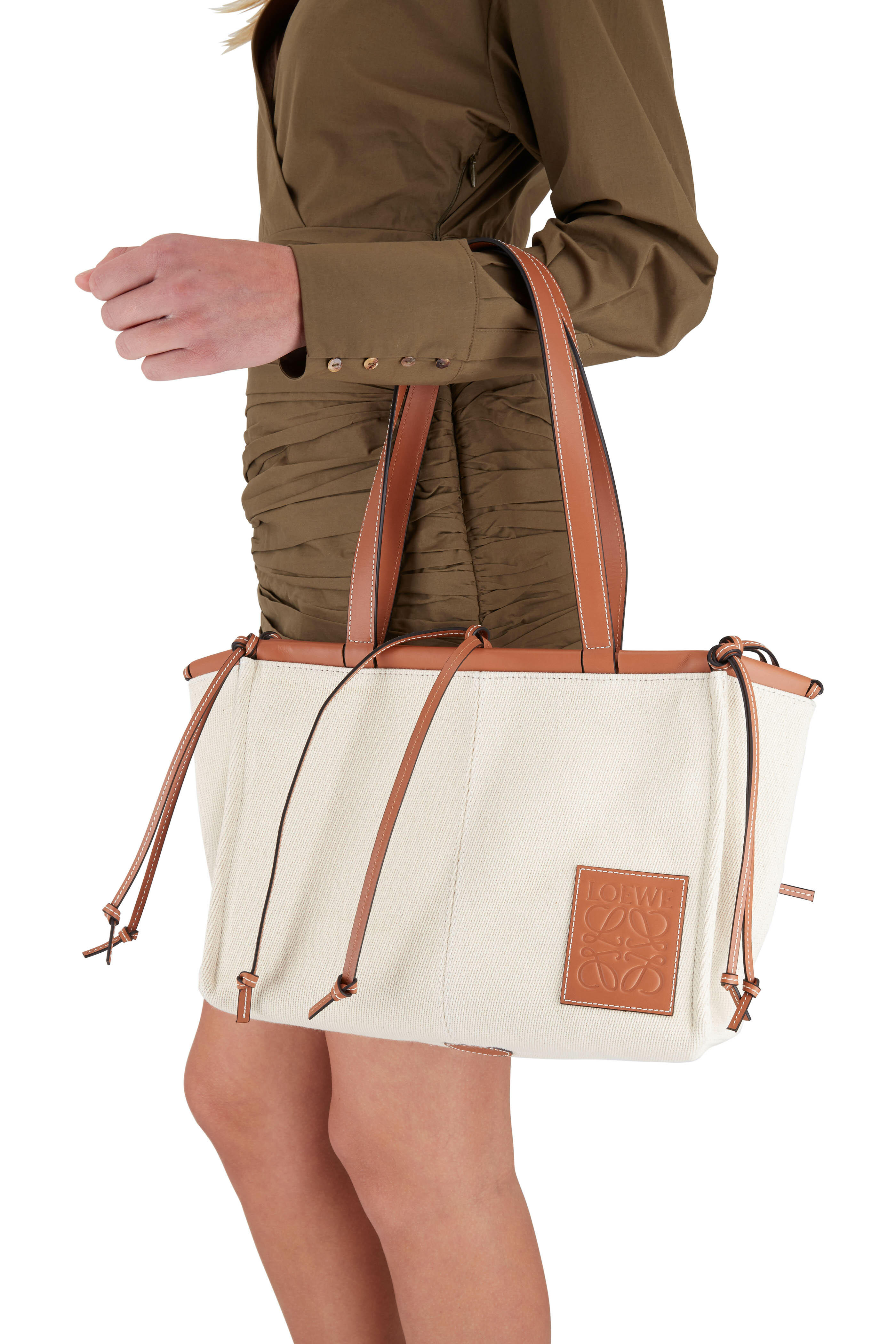 ファッション雑貨・小物その他 LOEWE GOODS (LW77354 000) Loewe A5 Mini 2Way Handbag Shoulder Bag Sleek Calf Brown Bsk
