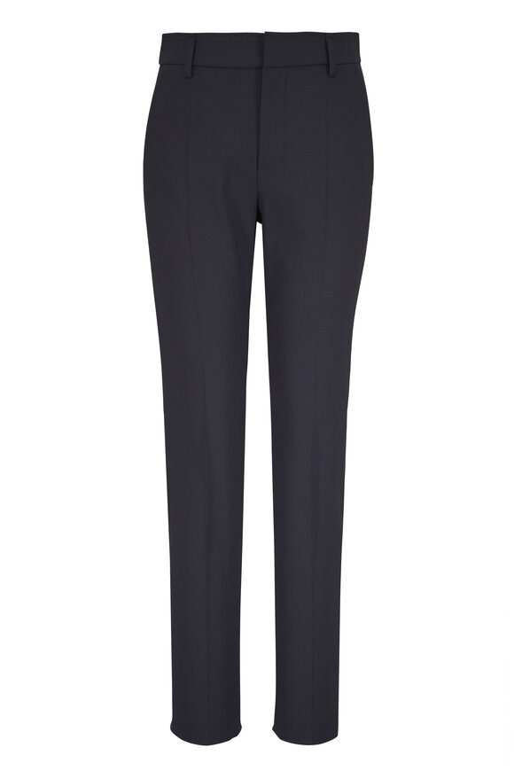Brunello Cucinelli Tropical Luxury Black Straight Leg Pant - view 1