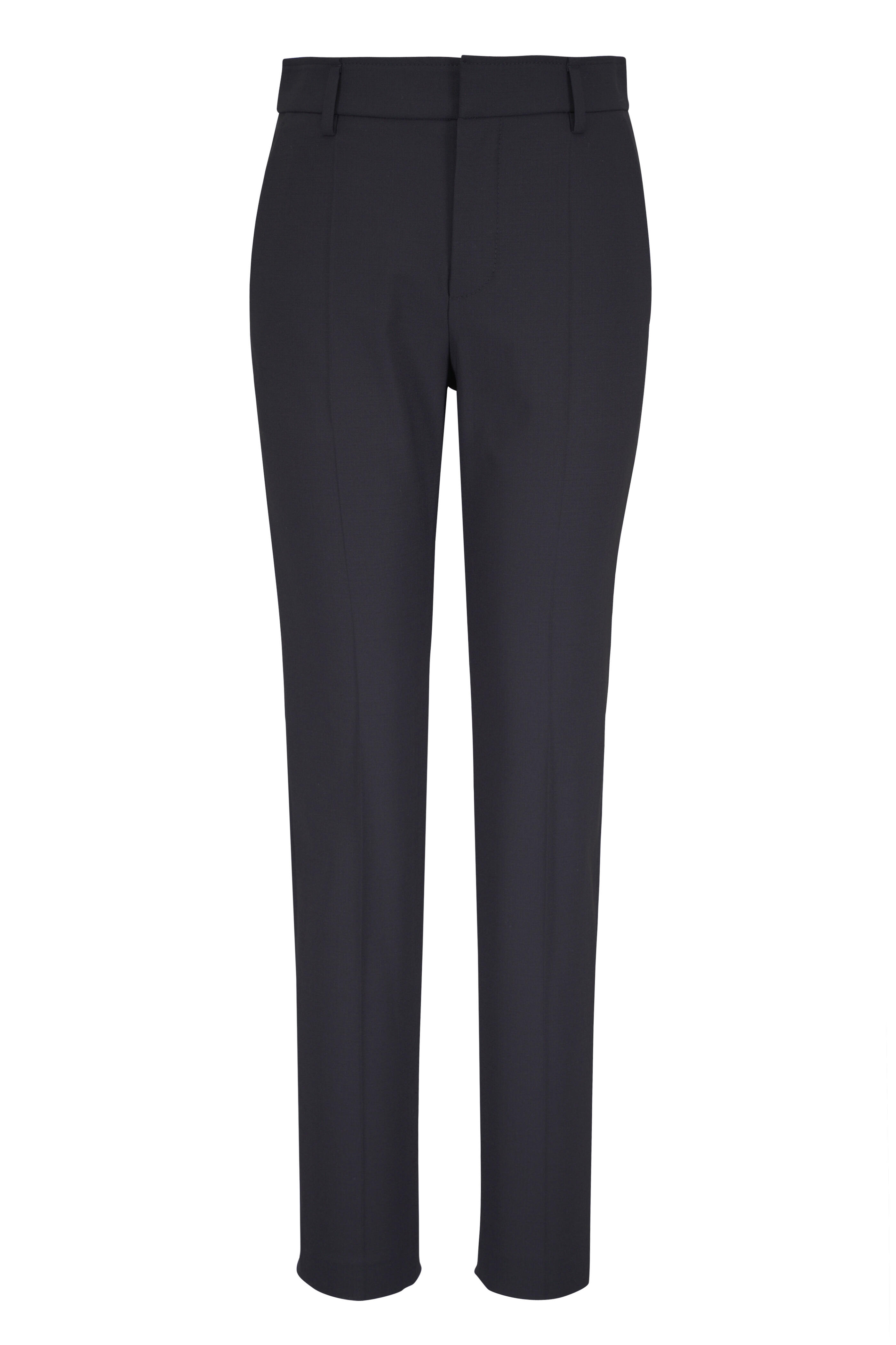 Brunello Cucinelli - Tropical Luxury Black Straight Leg Pant - view 1