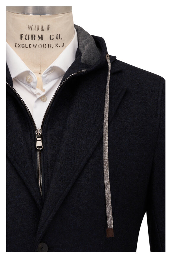 Fradi - Navy Hooded Sportcoat