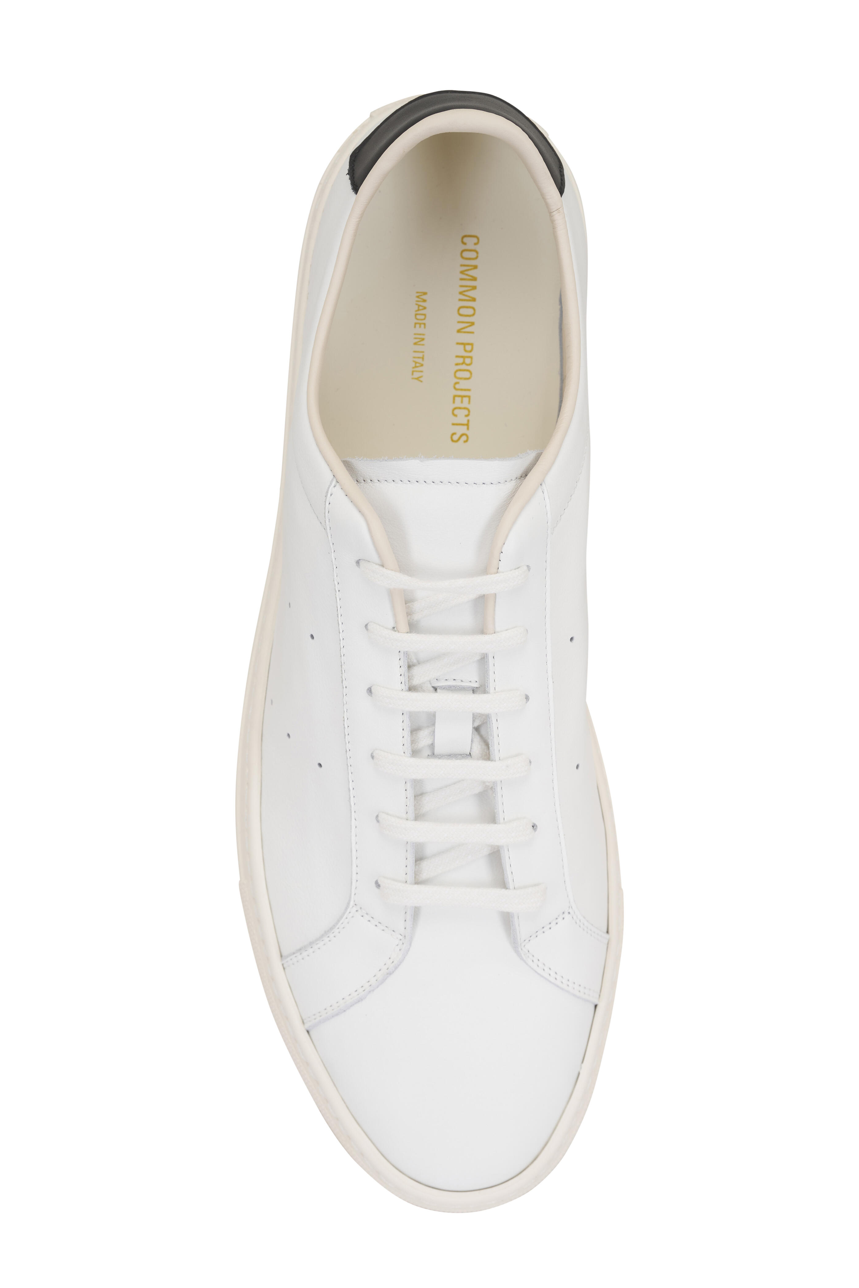 Common Projects - Achilles Slim Retro White Leather Low Top Sneaker