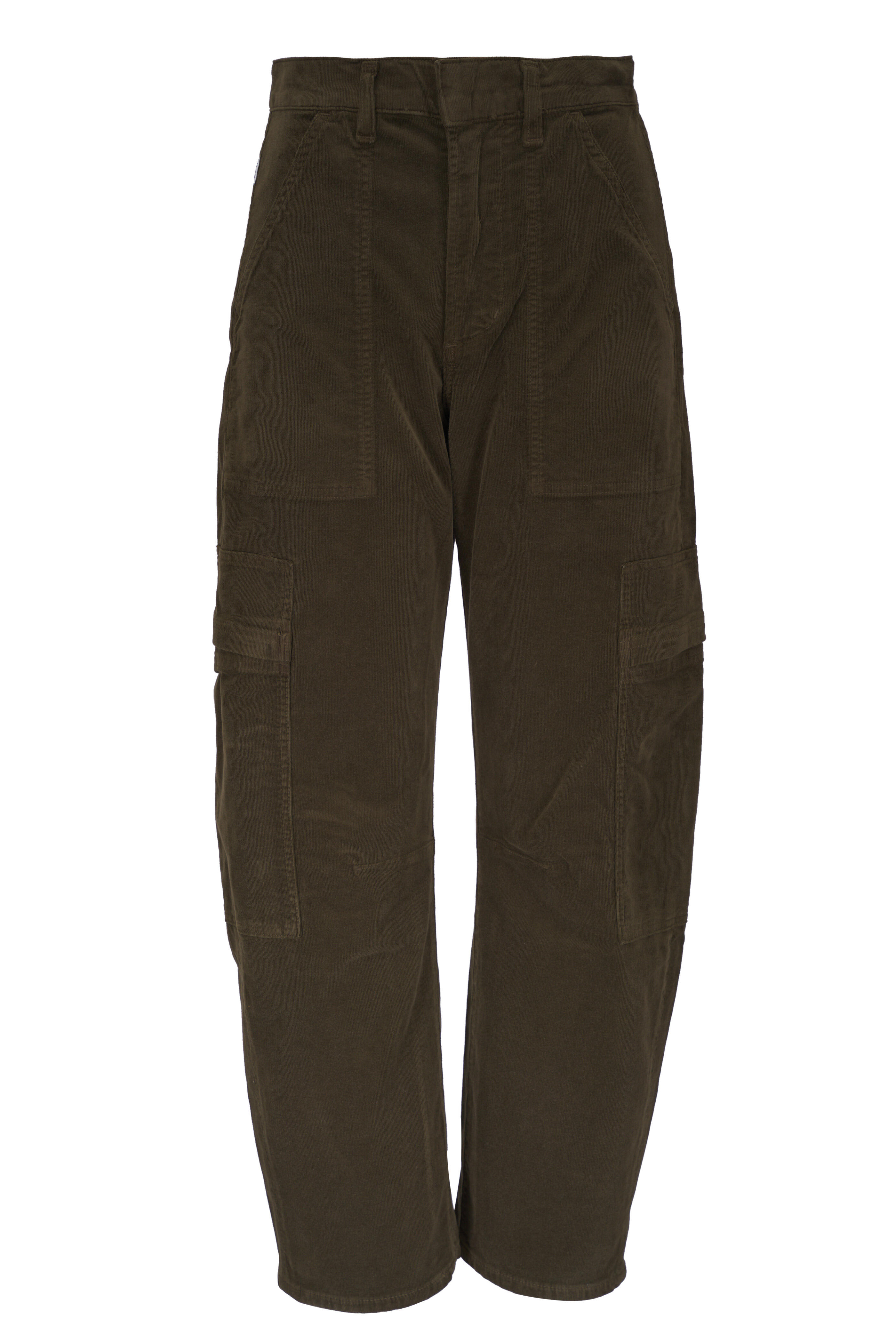Citizens of Humanity - Marcelle Low Slung Army Green Corduroy Cargo Pant