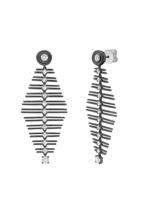 Ruchi 18k Rakel Diamond Chandelier Earring - view 2