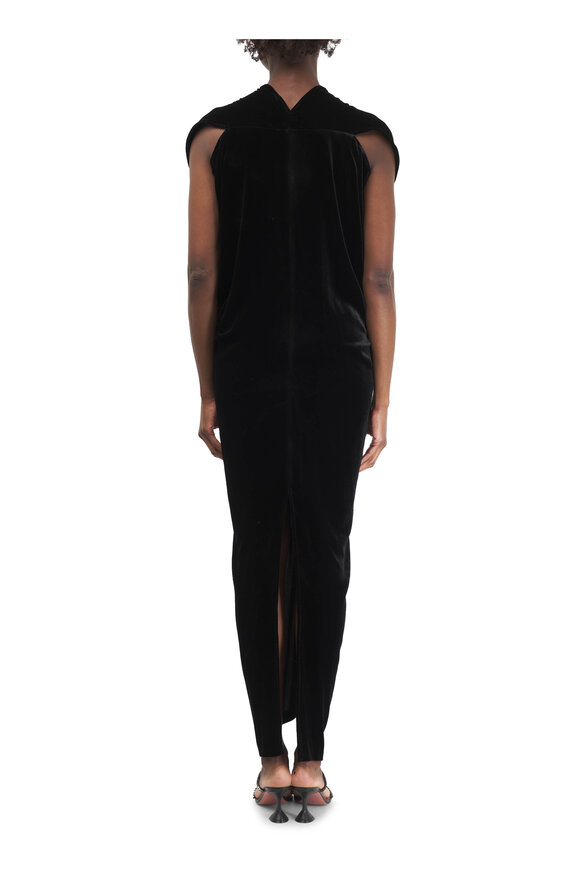 Zero + Maria Cornejo - Long Issa Black Luxe Velvet Dress