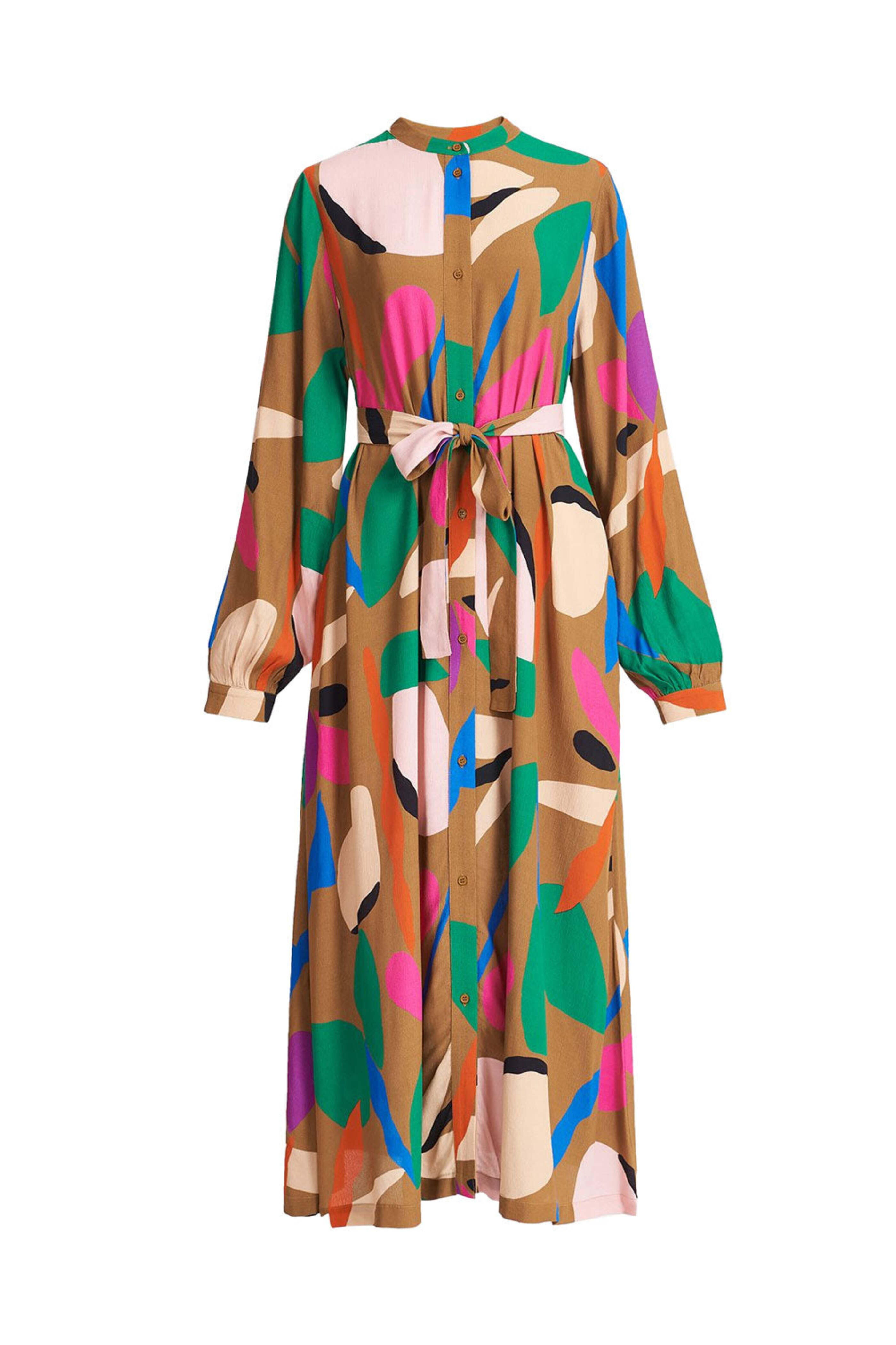 Essentiel Antwerp - Buckthorn Camel Midi Shirtdress