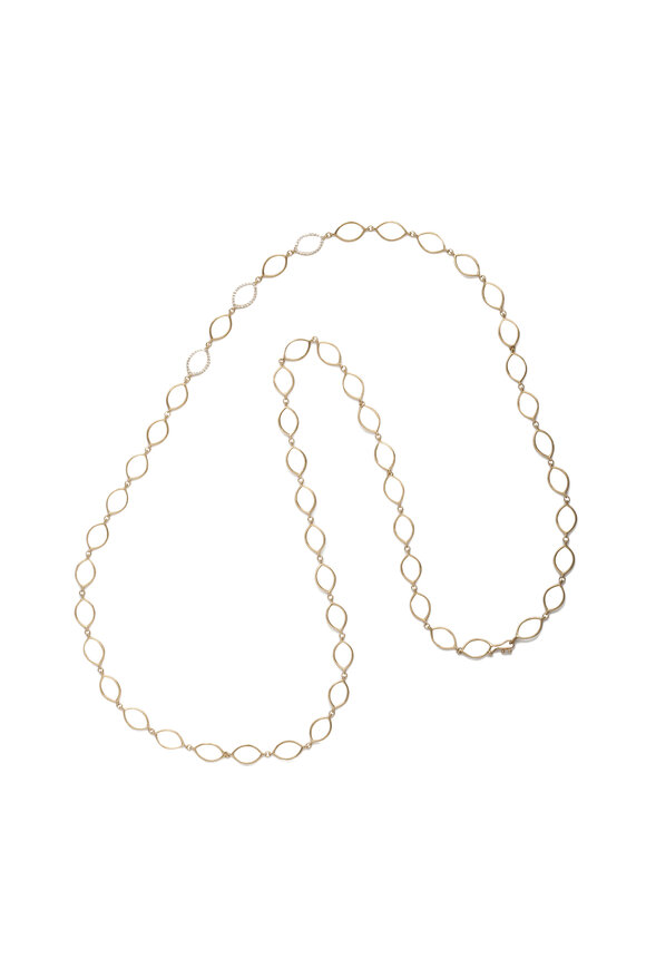 Jamie Wolf - Yellow Gold Diamond Link Necklace 