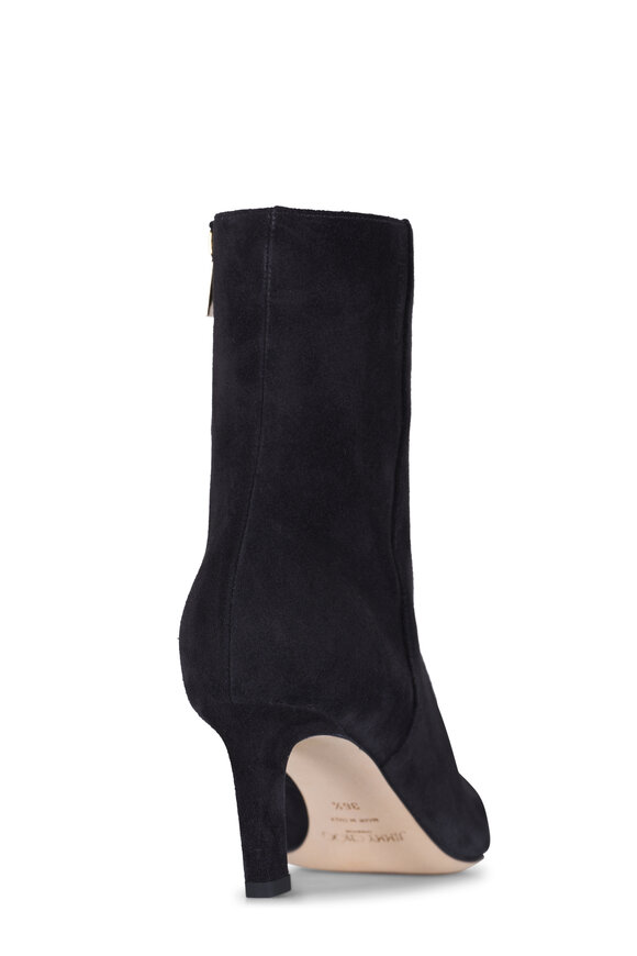 Jimmy Choo - Alizze Black Suede Short Boot, 65mm