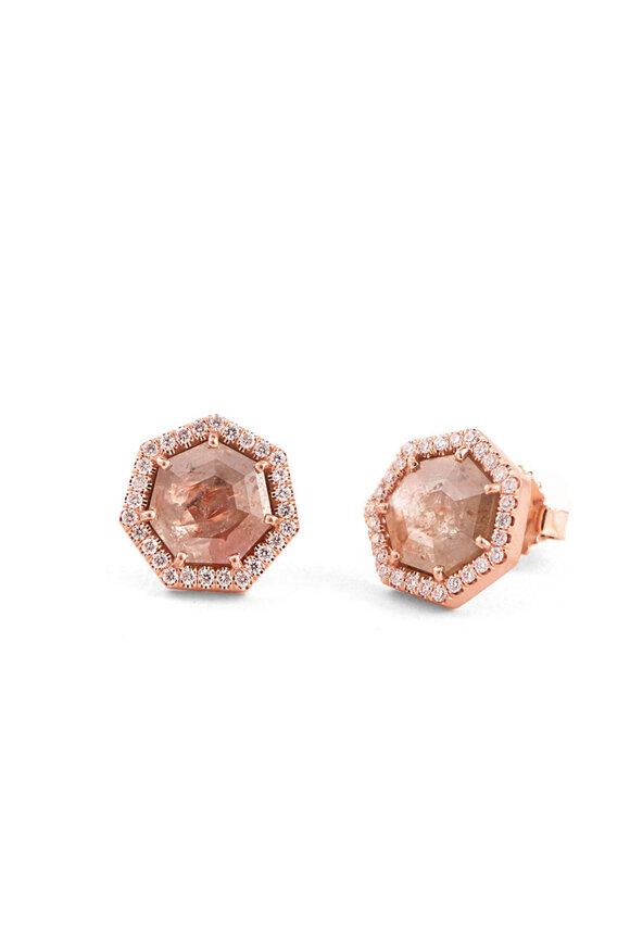 Sylva & Cie Diamond Stud Earrings