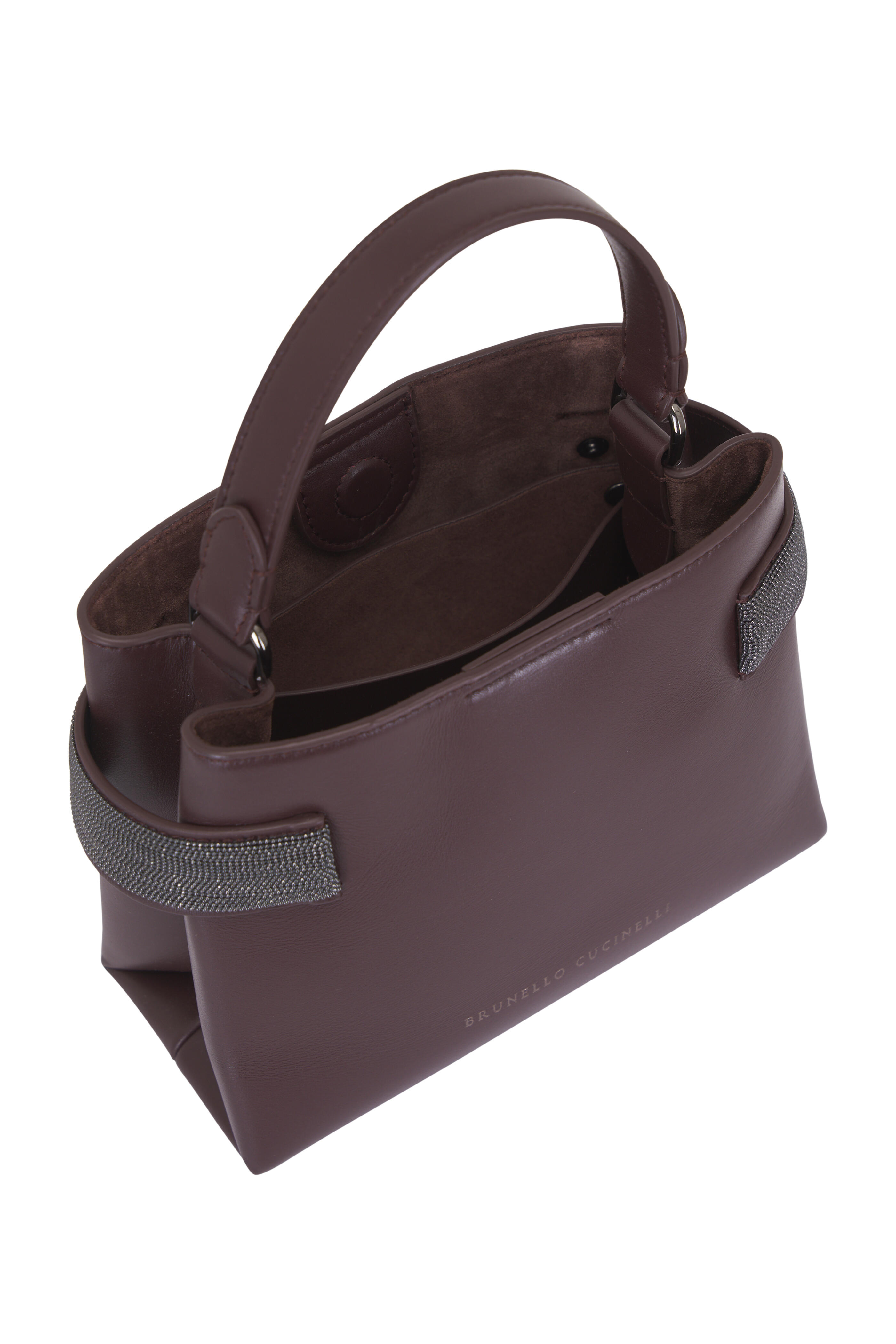 Brunello Cucinelli - Small Essence Burgundy Leather Top