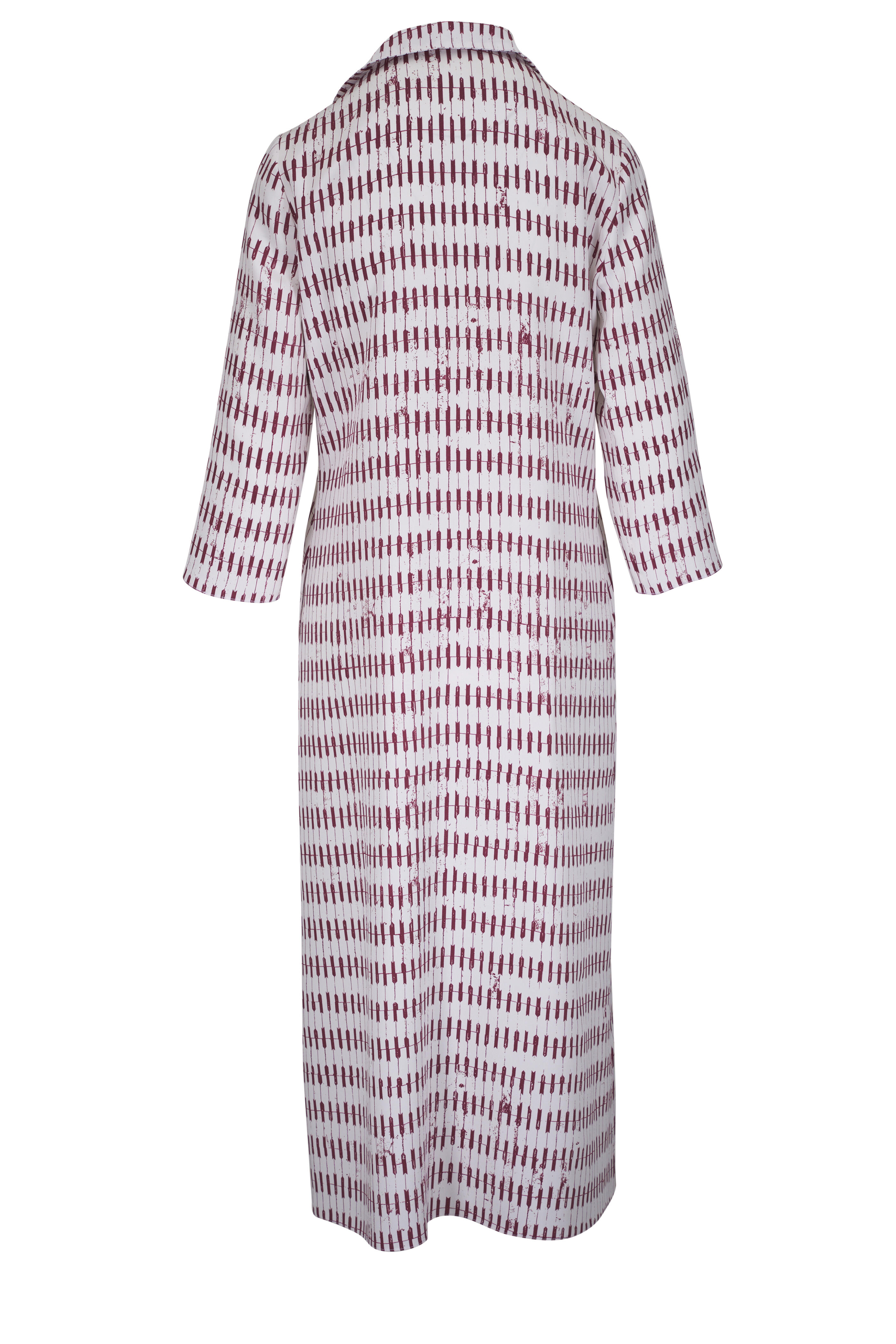 Peter Cohen - Sherang Andorra Brown Printed 3-Ply Silk Dress