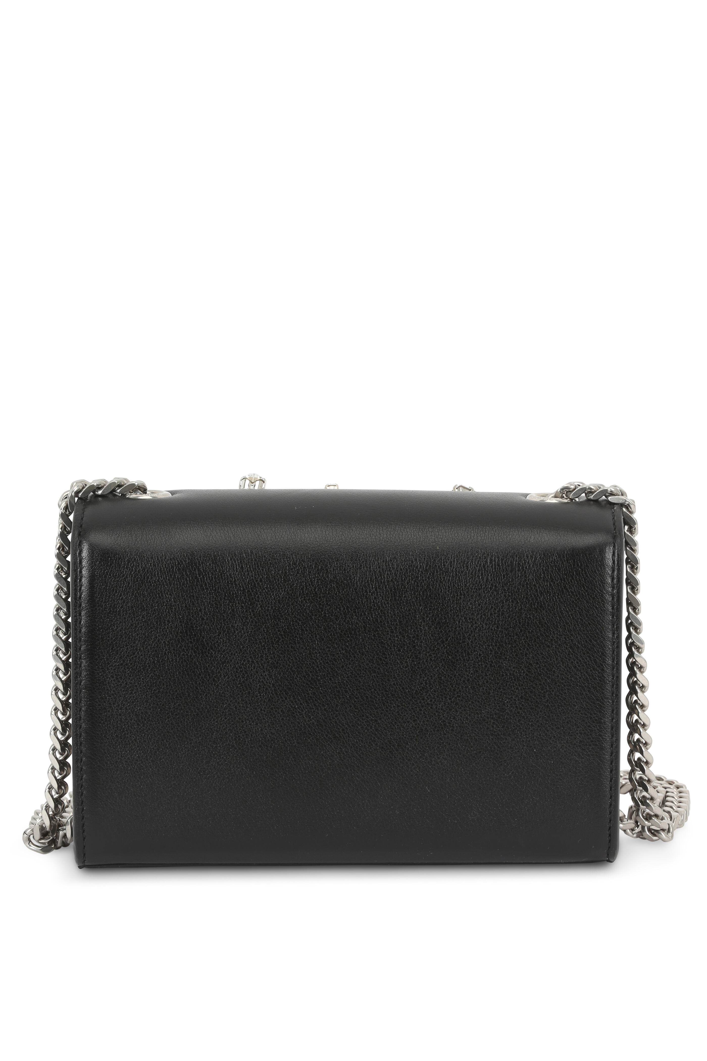 Saint Laurent Kate Monogram Black Jewelled Studded Chain Bag