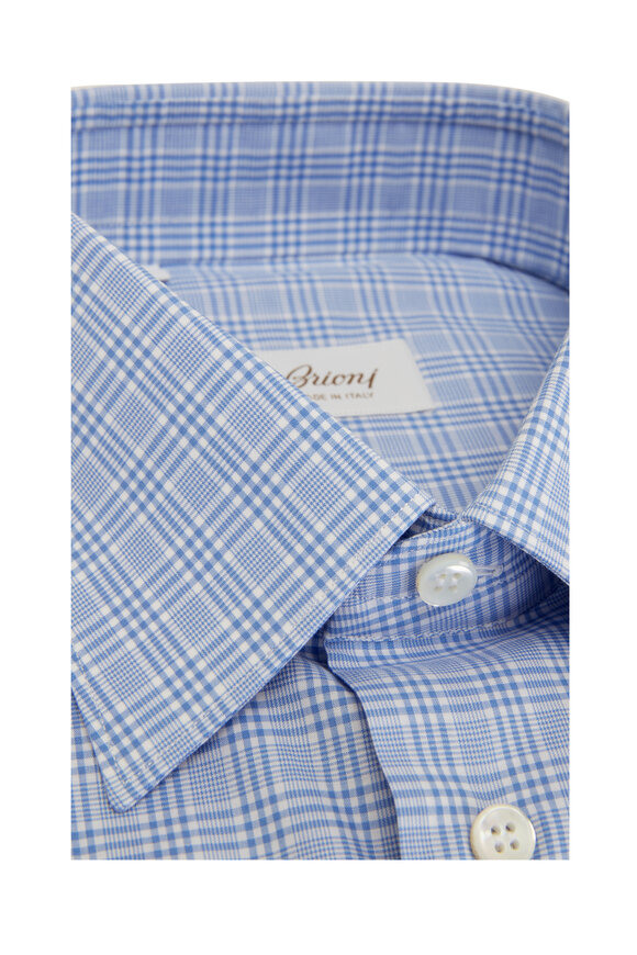 Brioni - White & Blue Check Sportshirt 