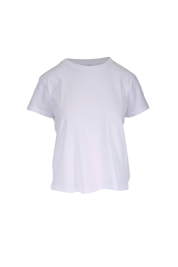 Agolde Bryce White Cap Sleeve Tee