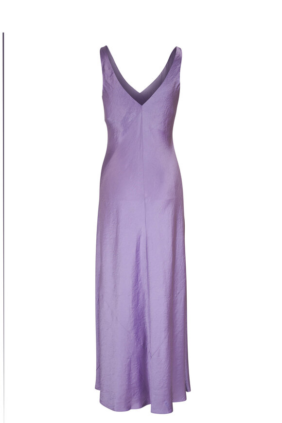 Vince - Wisteria V-Neck Bias Satin Maxi Dress