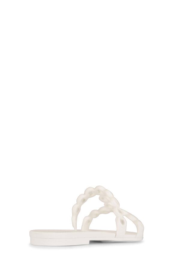 Aquazzura Infinity Chain White Jelly Sandal - view 4