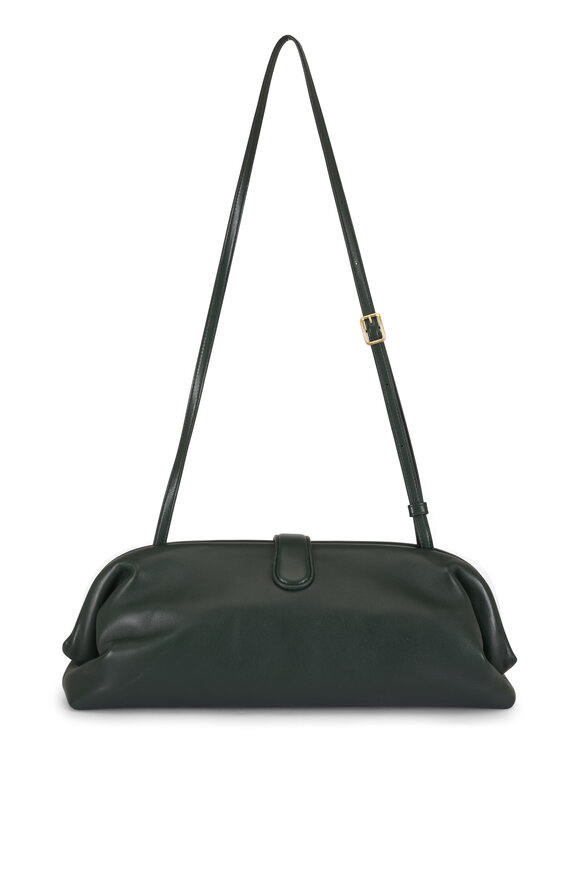 Bottega Veneta Lauren 1979 Alpi Green Leather Clutch - view 3