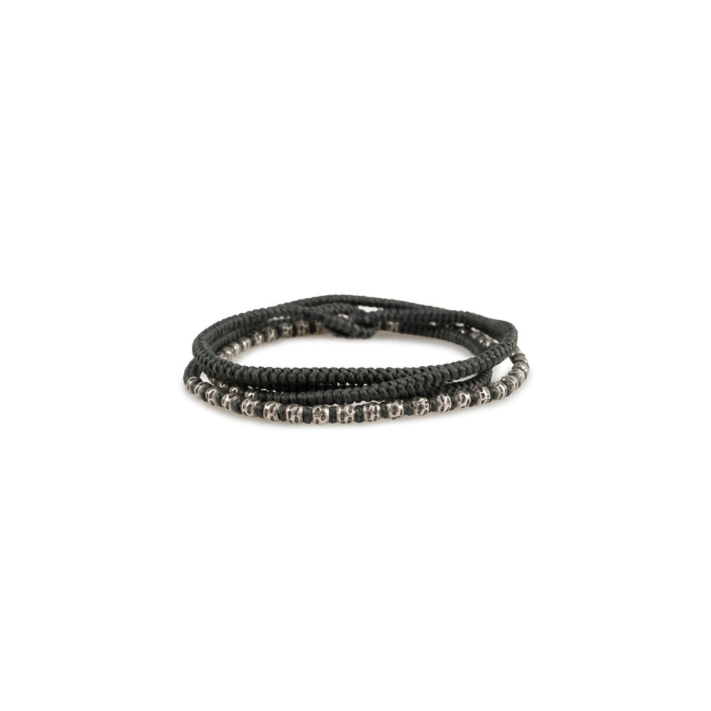 M. Cohen - Charcoal Knotted Wrap Bracelet | Mitchell Stores