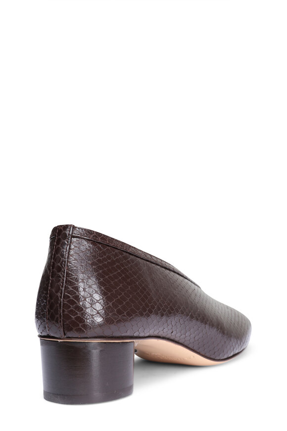 Le Monde Béryl Luna Embossed Leather Pump, 40mm - view 4