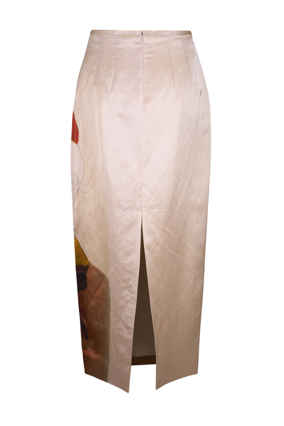 Khaite Winton Lady Print Midi Skirt - view 2