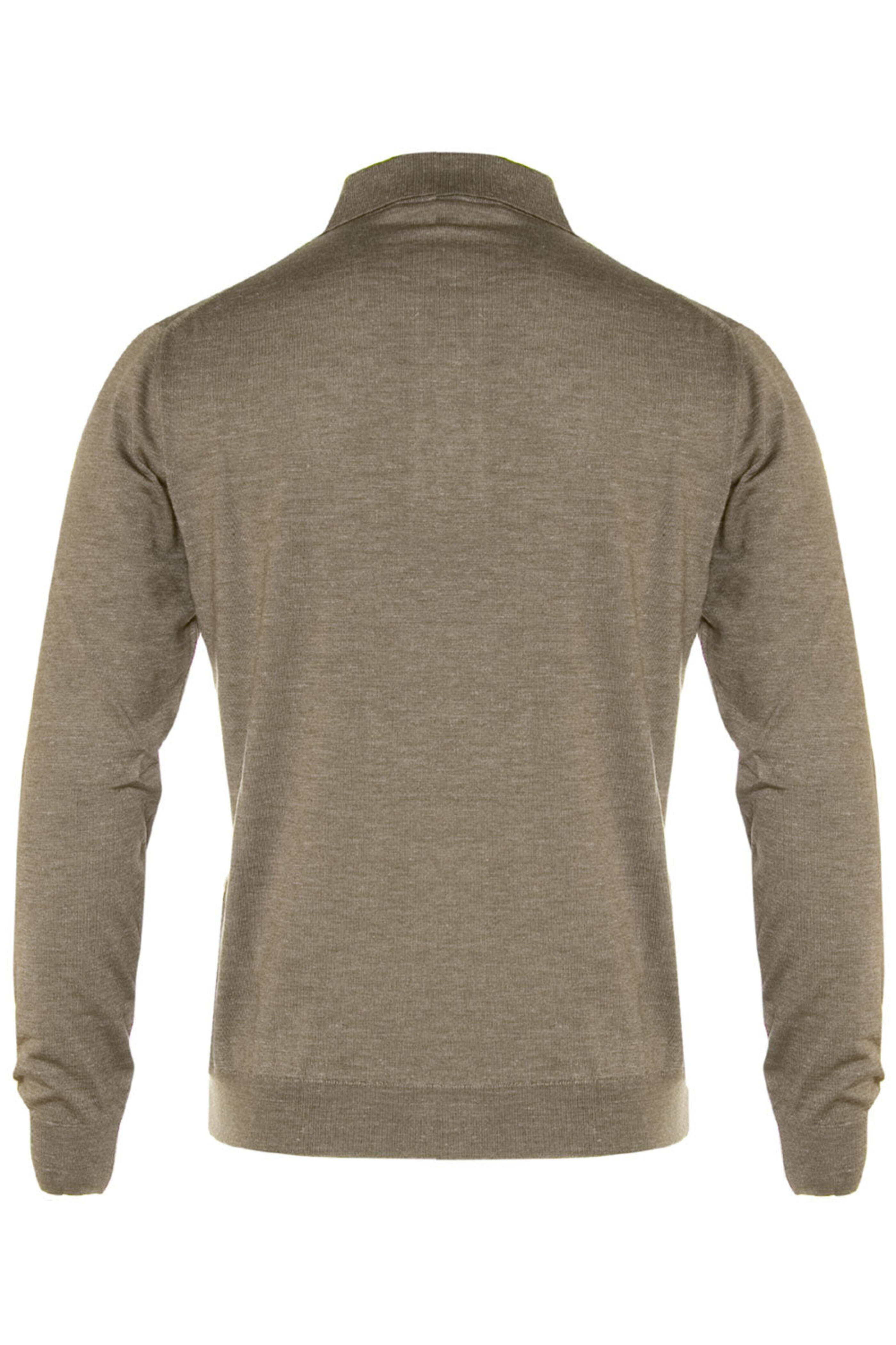 Kiton - Light Olive Long Sleeve Polo