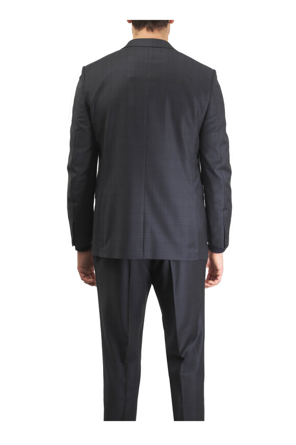 Zegna Trofeo Charcoal Gray Wool Suit - view 3