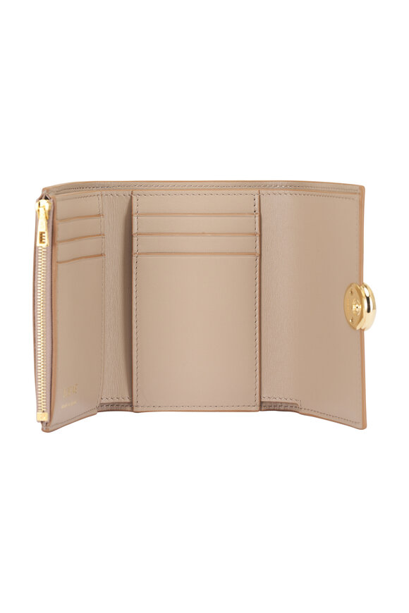 Loewe Small Pebble Sand Leather Vertical Wallet - view 4
