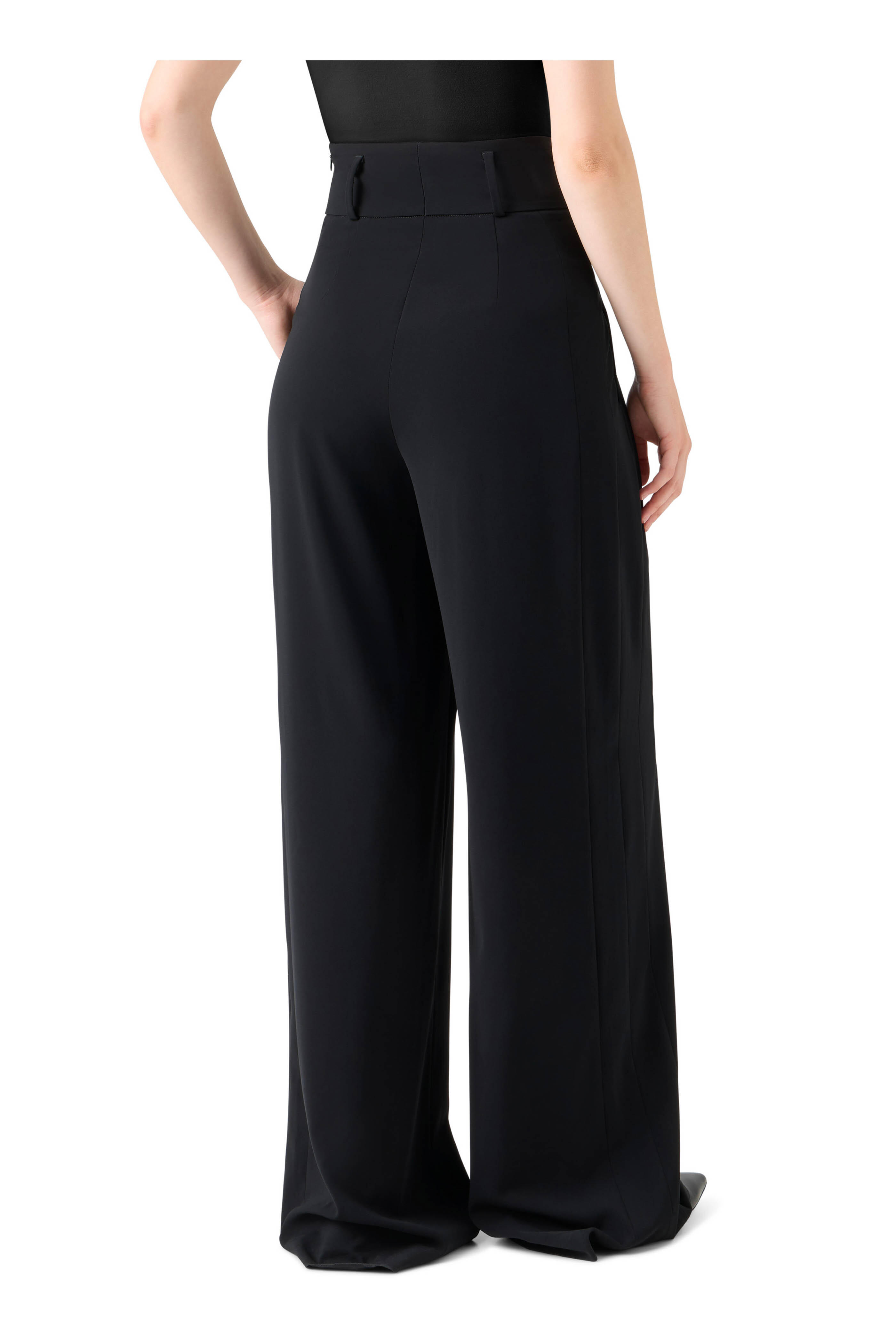 Akris Punto - Black Florina High-Waist Lasercut Pants - view 3