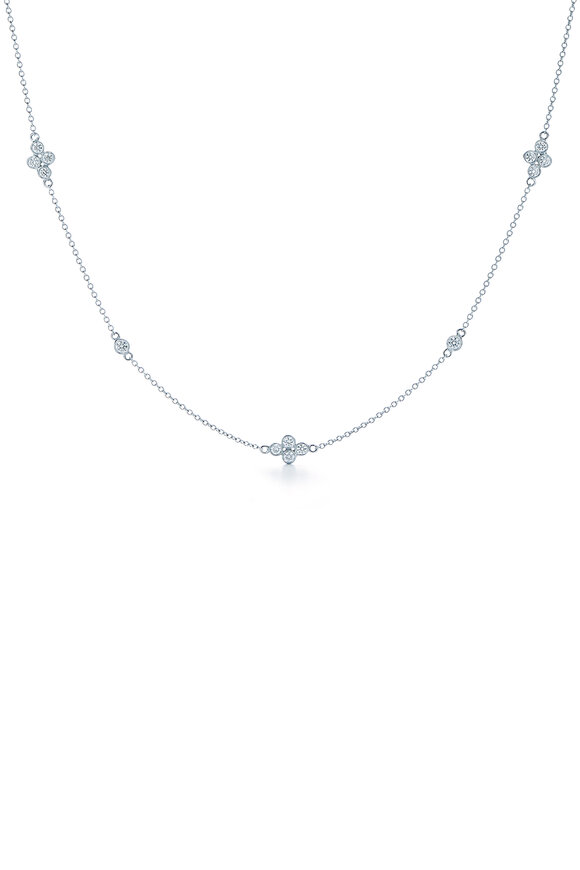 Kwiat - Diamond Strings Quad Cluster Station Necklace