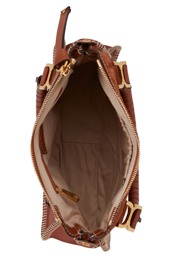 Chloé - Marcie Brown Leather & Suede Shoulder Bag 