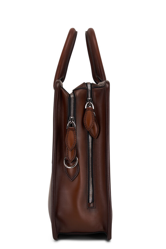 Berluti - Deux Jours Cacao Brown Leather Briefcase