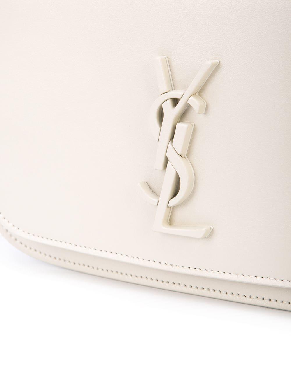 Saint Laurent - Spontini Off-White Leather Small Satchel