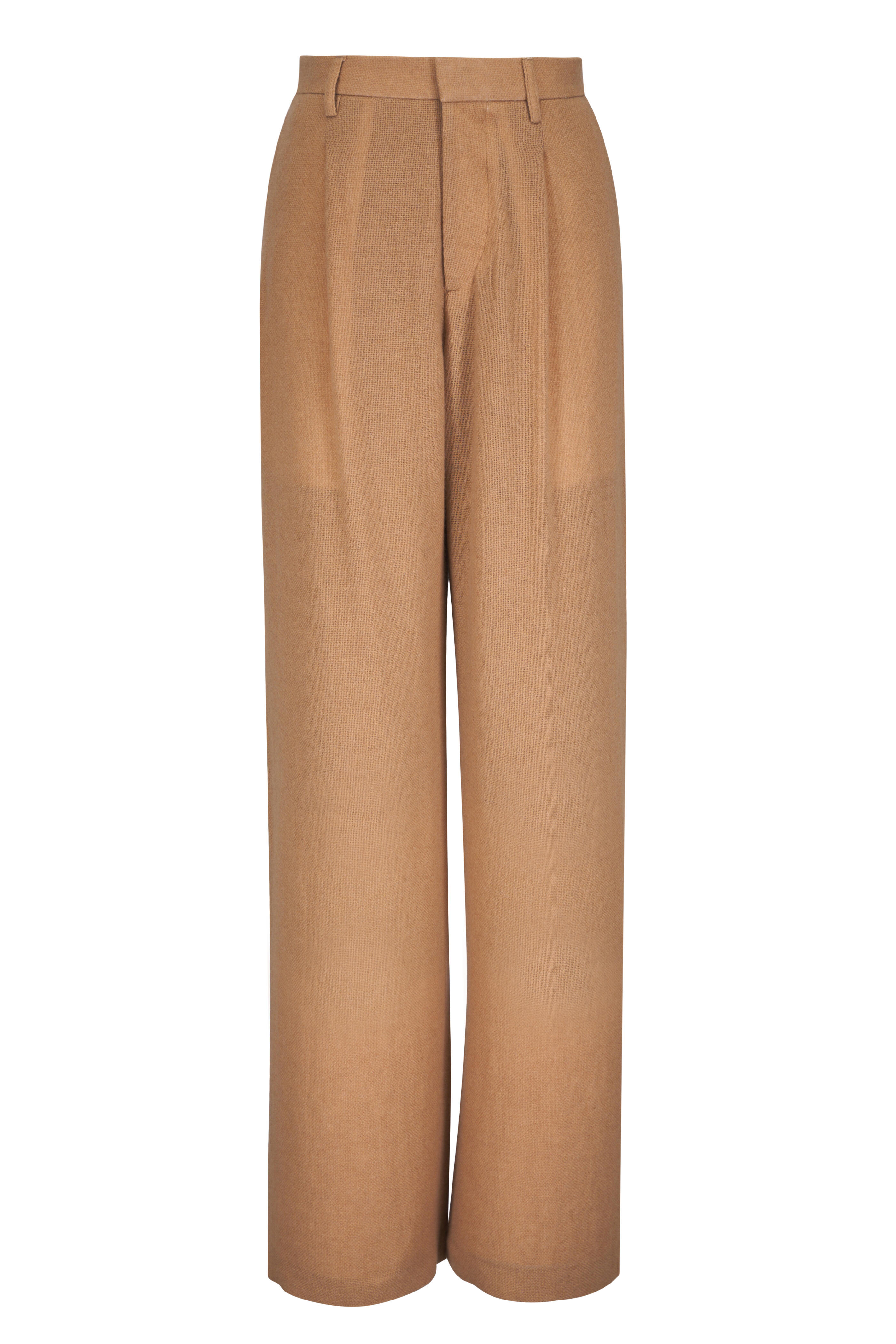 R13 - Camel Wool & Cashmere Wide Leg Pant