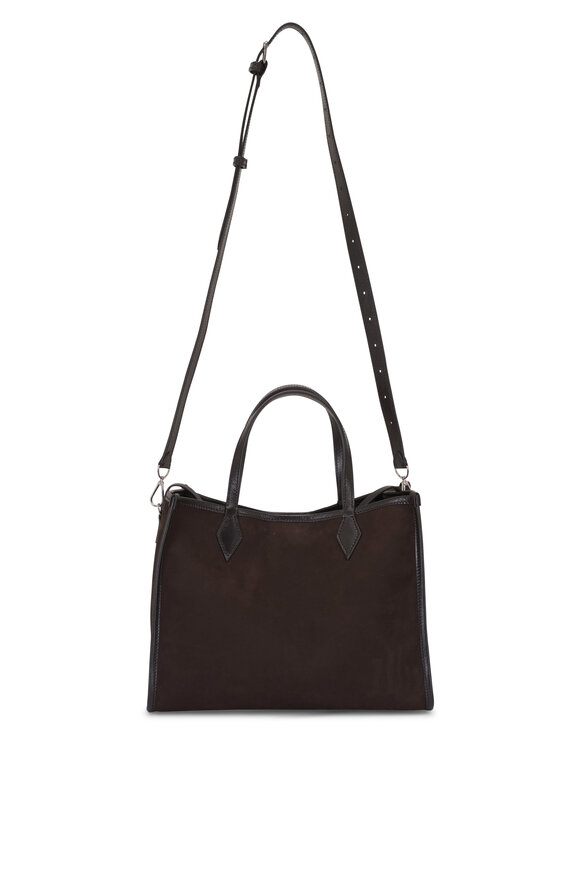 Métier Chameleon 30 Chocolate Nubuck Suede Satchel