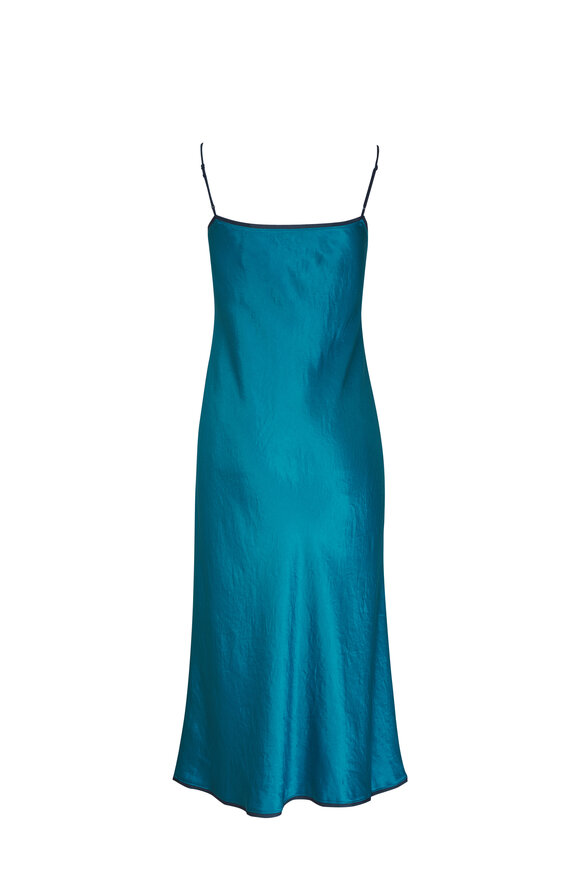 Vince - Blue Waltz & Deep Lake Tipped Slip Dress