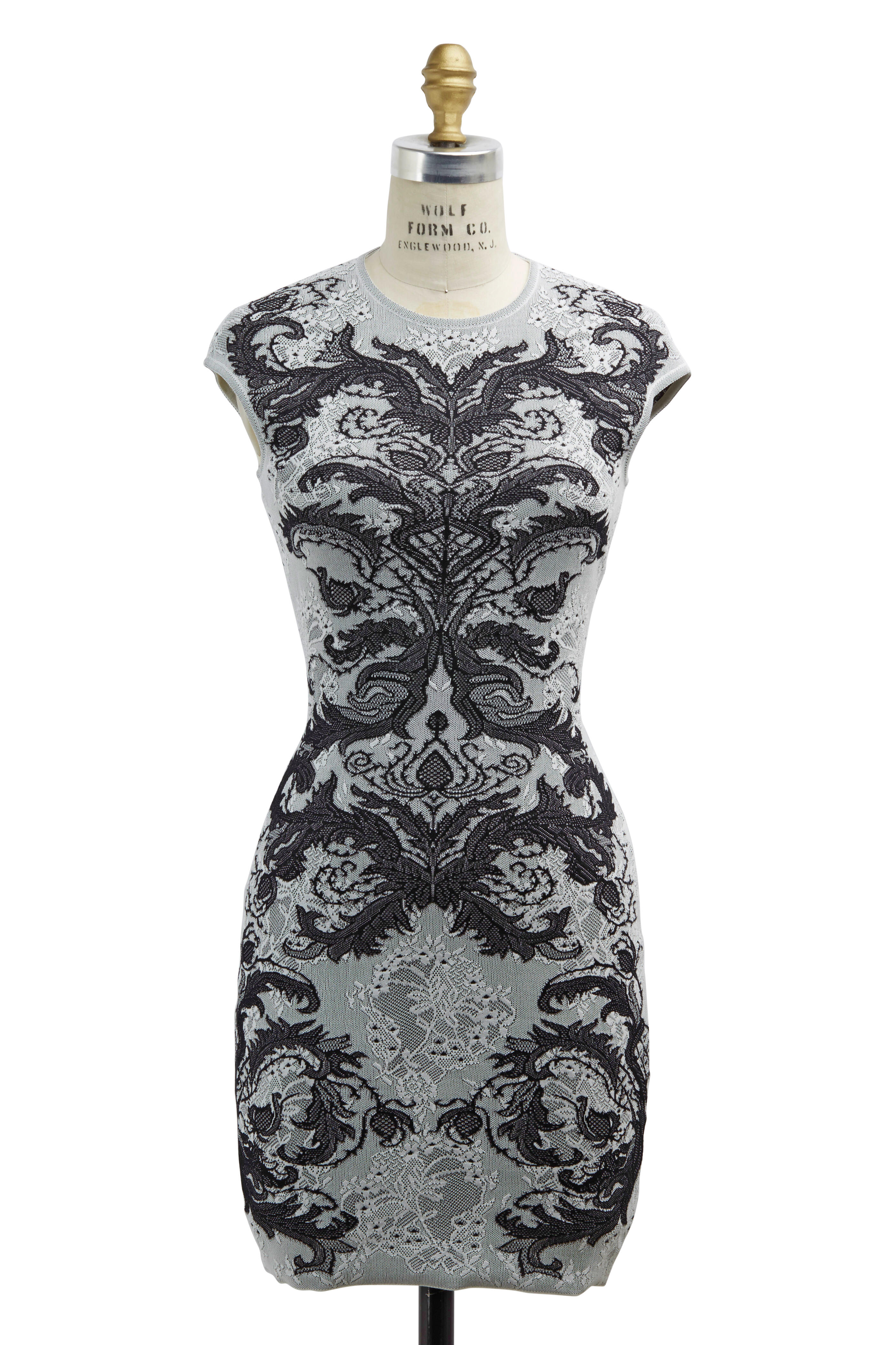 princess polly baby blue dress Alexander McQueen Black Lace Drape Back Dress Size Small – The Wardrobe main image 0
