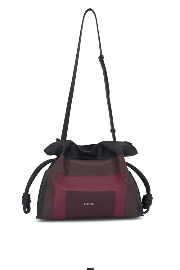 ショルダーバッグ・ポシェット LOEWE FLAMENCO PURSE BUCKET BAG DARK BURGUNDY Loewe Flamenco Purse Bucket Bag Dark Burgundy | TheDoubleF